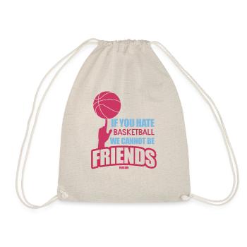 ich liebe Basketball - Turnbeutel - Natur - Vorne