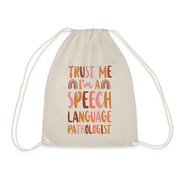 Speech Therapist Therapy Assistant - Drawstring Bag - nature - Front