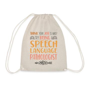 Speech Therapist Therapy Assistant - Drawstring Bag - nature - Front