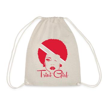 Trinidad and Tobago Girl - Drawstring Bag - nature - Front