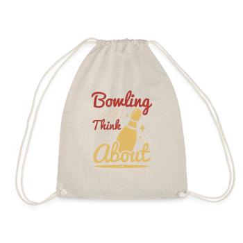 Bowling ist alles woran ich denke - Turnbeutel - Natur - Vorne