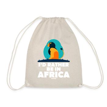 I'd Rather Be In Africa - Turnbeutel - Natur - Vorne