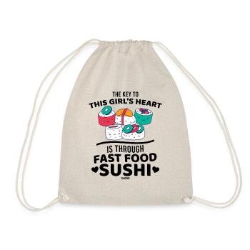 Sushi Fast Food - Turnbeutel - Natur - Vorne