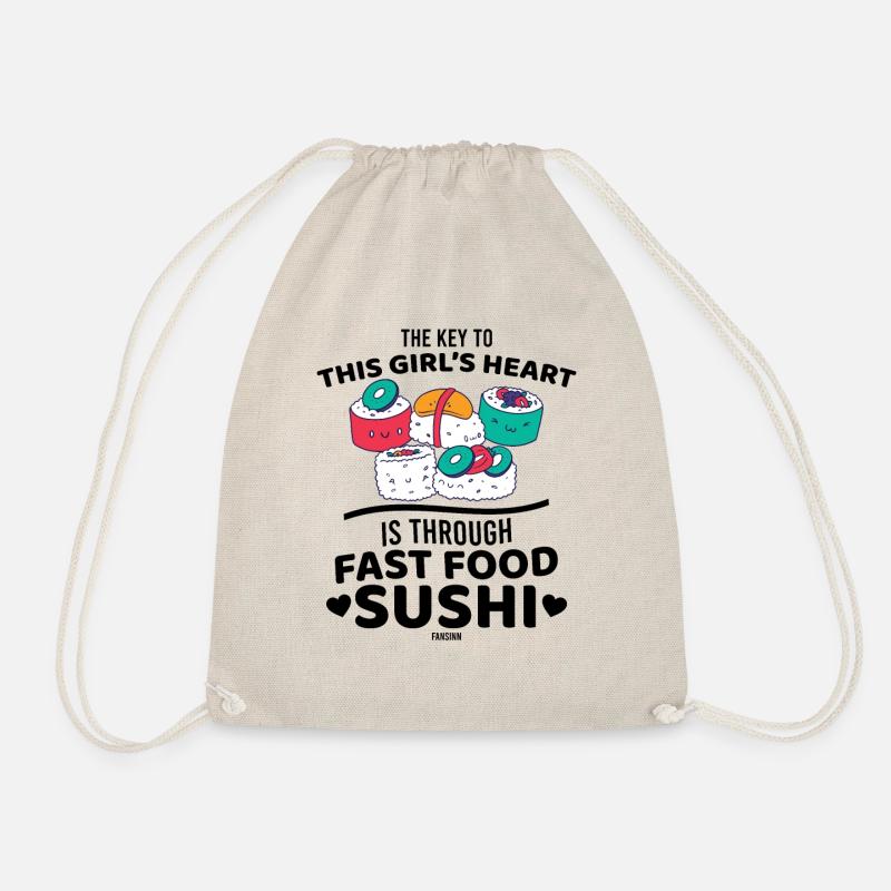 Sushi Fast Food - Turnbeutel - Natur