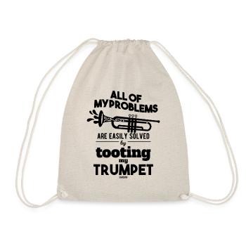 Trompete Posaune Orchester Dirigent - Turnbeutel - Natur - Vorne