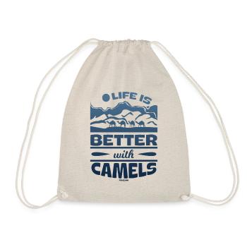 Life Is Better With Camels - Turnbeutel - Natur - Vorne