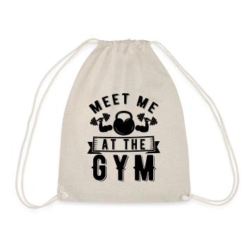 Rencontrez-moi au gymnase - Citation fitness - Sac de sport léger - nature - Devant