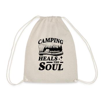 Camping Seele Gott Campingurlaub Spruch - Turnbeutel - Natur - Vorne