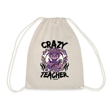 Crazy Teacher - Turnbeutel - Natur - Vorne