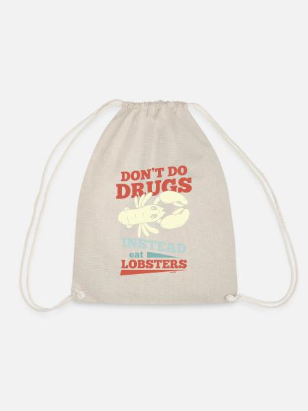 Hummer Languste Lobster Koch Geschenk - Turnbeutel - Natur