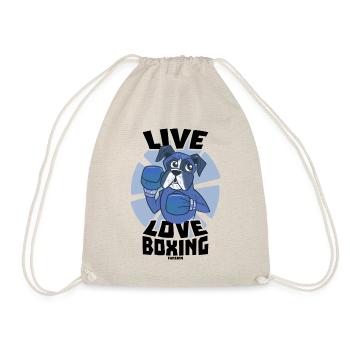 Live Love Boxing - Turnbeutel - Natur - Vorne