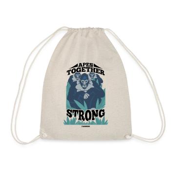 Apes Together Strong - Turnbeutel - Natur - Vorne