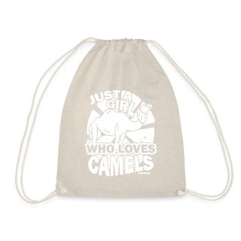 Just A Girl Who Loves Camels - Turnbeutel - Natur - Vorne
