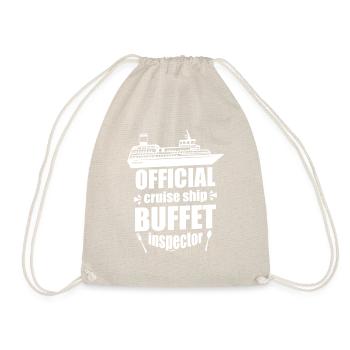 Essen Kreuzfahrt lecker Urlaub Geschenk - Turnbeutel - Natur - Vorne