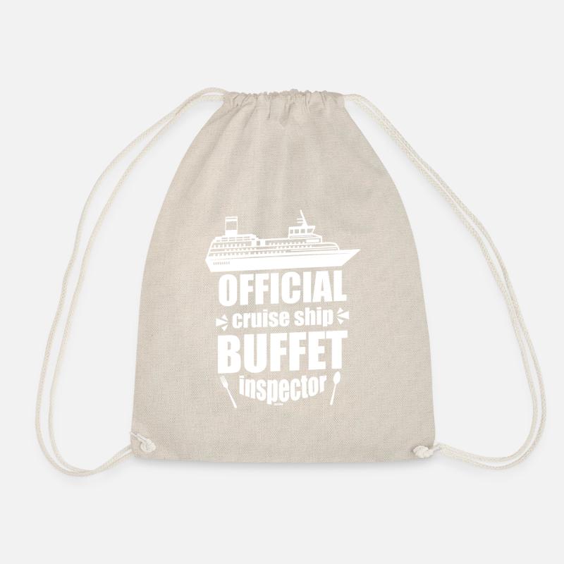 Essen Kreuzfahrt lecker Urlaub Geschenk - Turnbeutel - Natur