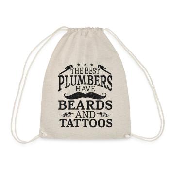 Plumbing Plumber Beard Tattoo - Turnbeutel - Natur - Vorne