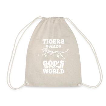 Tiger Geschenk für unsere Welt - Turnbeutel - Natur - Vorne