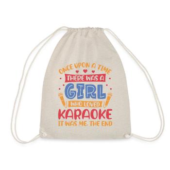 Karaoke Singer Once Upon A Time - Drawstring Bag - nature - Front