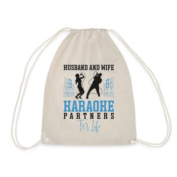 Chanteur de karaoké Mari Femme - Sac de sport léger - nature - Devant
