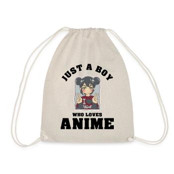 Just A Boy Who Loves Anime - Turnbeutel - Natur - Vorne