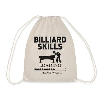 Billiards Pool Player Ball Vintage - Drawstring Bag - nature - Front