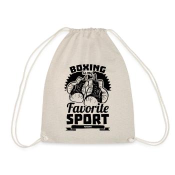 Boxing Is My Favorite Sport - Turnbeutel - Natur - Vorne