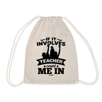 S’il s’agit d’un enseignant, comptez-moi - Sac de sport léger - nature - Devant