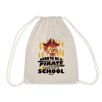 Né pour être un pirate forcé d’aller à l’école - Sac de sport léger - nature - Devant