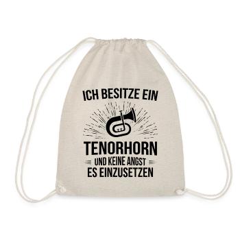 Tenorhorn Tenorhornspieler Tenorhornist - Turnbeutel - Natur - Vorne