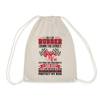 Drag Racing Race Car Prayer - Drawstring Bag - nature - Front