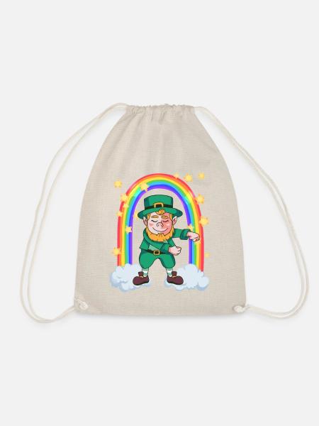 Leprechaun danse la danse du radeau sur l’arc-en-ciel - Sac de sport léger - nature