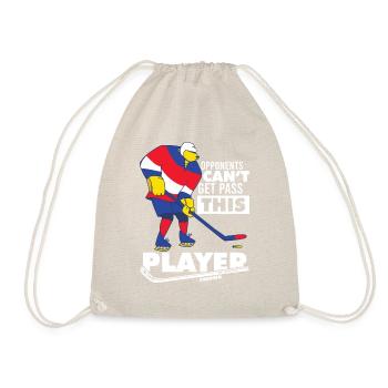 Ice hockey - Drawstring Bag - nature - Front