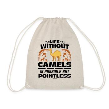 Life Without Camels Is Possible But Pointless - Turnbeutel - Natur - Vorne