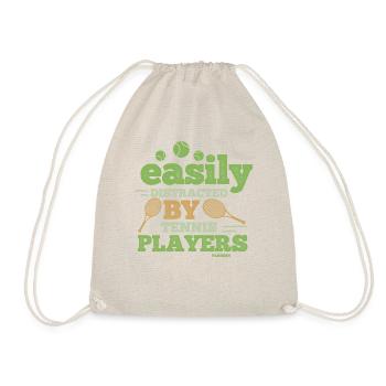 distracted by tennis players - Drawstring Bag - nature - Front