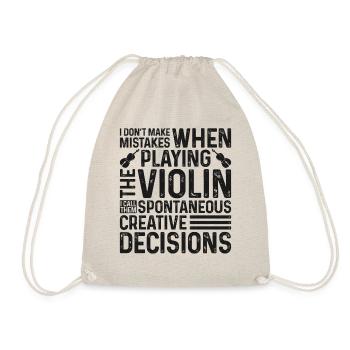 Violoniste de violon que je ne fais pas - Sac de sport léger - nature - Devant