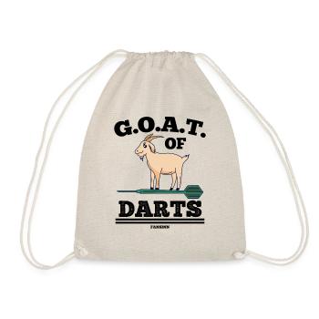 Goat plays darts - Drawstring Bag - nature - Front
