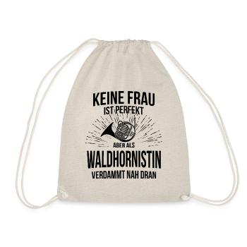 Waldhorn Waldhornspieler Waldhornist - Turnbeutel - Natur - Vorne