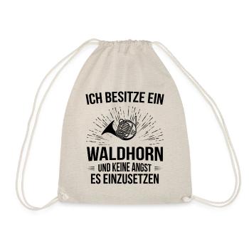 Waldhorn Waldhornspieler Waldhornist - Turnbeutel - Natur - Vorne