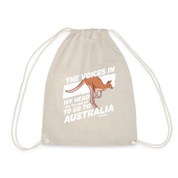 The Voices In My Head Australia - Drawstring Bag - nature - Front