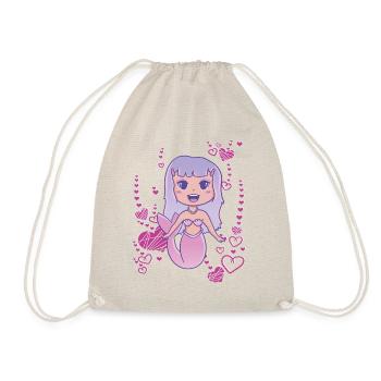 Amour cœur de sirène - Sac de sport léger - nature - Devant