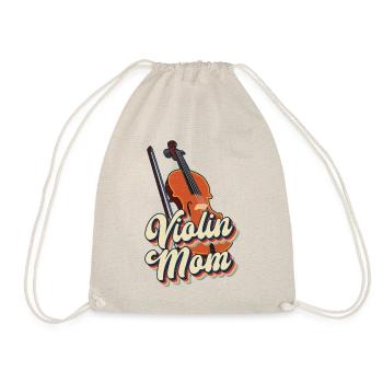 Violon Violoniste Maman Rétro Vintage - Sac de sport léger - nature - Devant