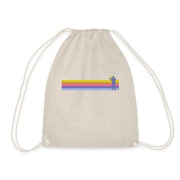Violin Violinist Retro Vintage - Drawstring Bag - nature - Front