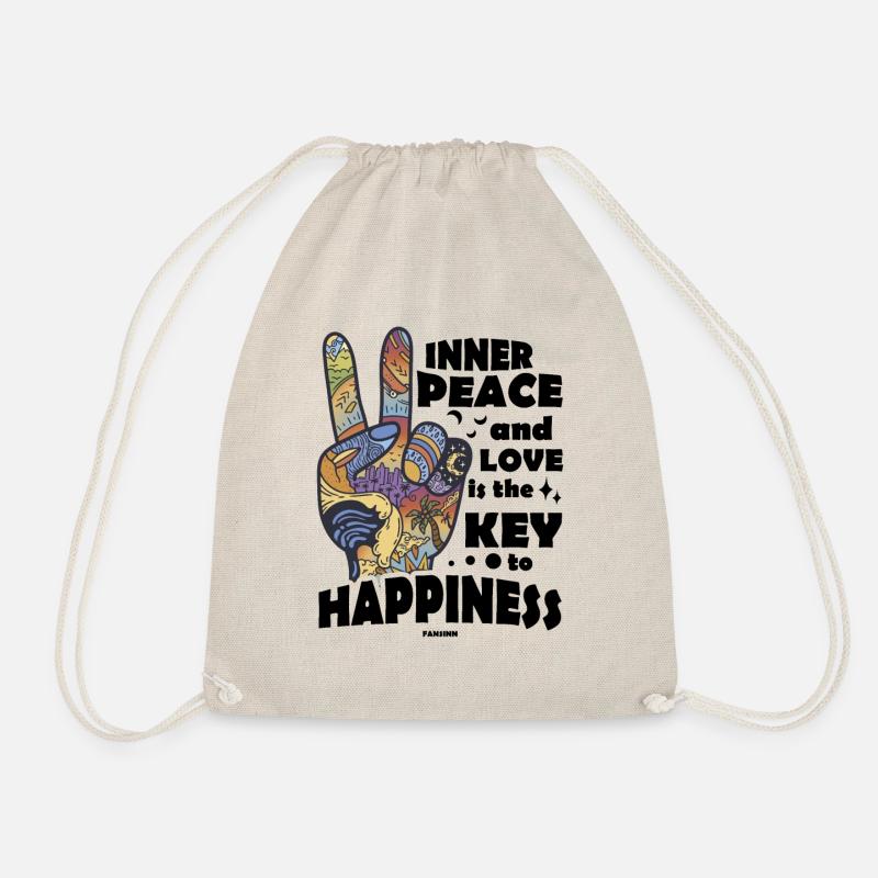 innerer Frieden Kunst Geschenk - Turnbeutel - Natur