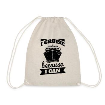 Cruises because I can - Drawstring Bag - nature - Front