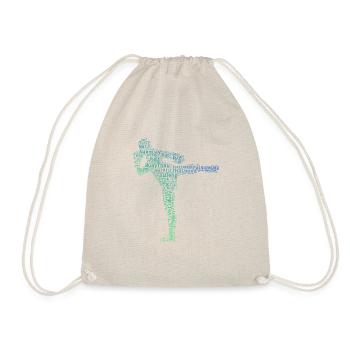 Boxe thaïlandaise Boxe thaïlandaise Muay Thai Boxeur thaïlandais masculin - Sac de sport léger - nature - Devant