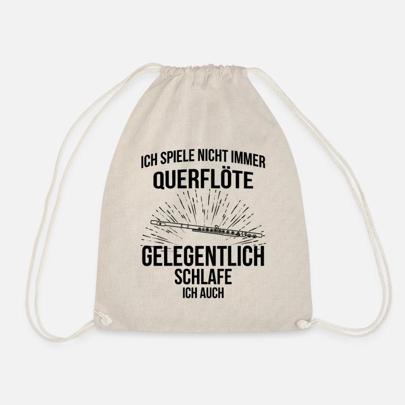 Querflöte Querflötenspieler Querflötist - Turnbeutel - Natur