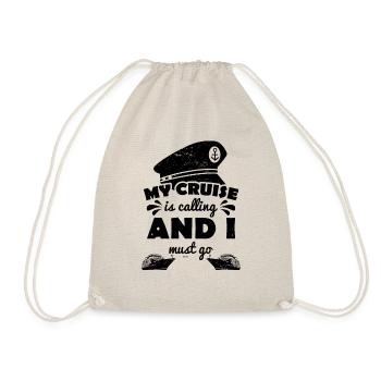 Captain funny saying - Drawstring Bag - nature - Front