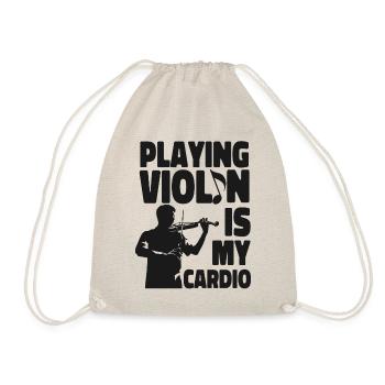 Violin Violinist Playing Violin Is - Drawstring Bag - nature - Front