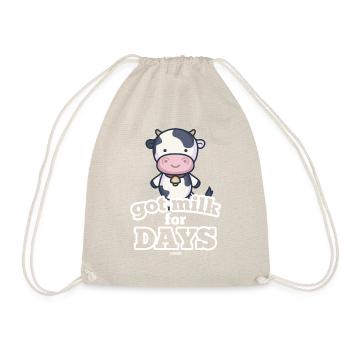 Cow has milk for several days - Drawstring Bag - nature - Front