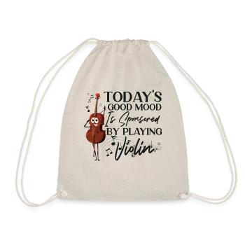 Violin Violinist Today's Good Mood - Turnbeutel - Natur - Vorne
